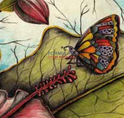  Pintdecor G1988 La farfalla sullibiscus