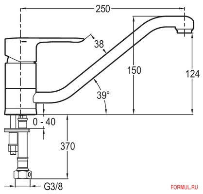  Jacob Delafon E16084-4-CP